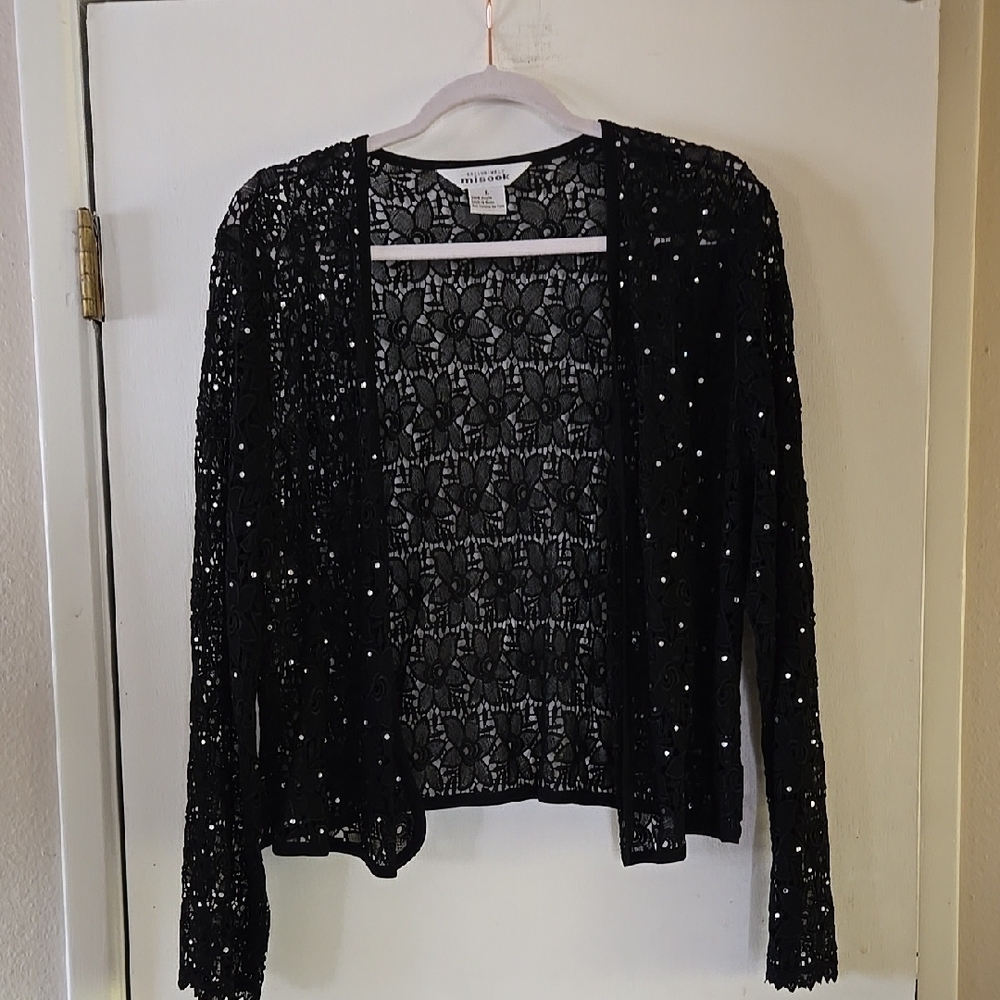 Black Lace Sweater